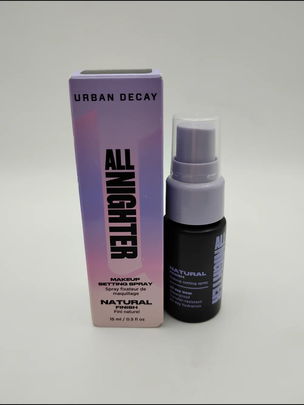 Urban Decay All Nighter Setting Spray Mini - Lavender & Black - Picture 1 of 3